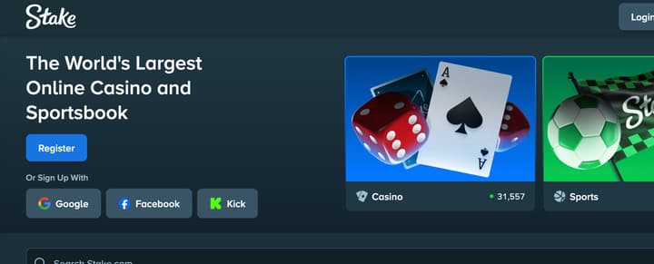 Stake screenshot