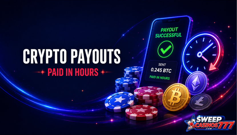 Crypto payouts at sweepstakes casinos