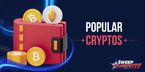 popular cryptocurrencies in sweeps casinos