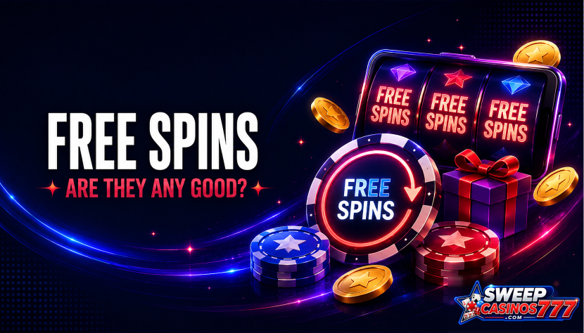 Free spins bonuses at sweepstakes casinos