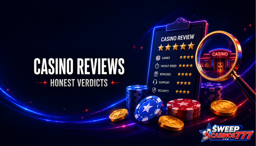 Sweepstakes casino reviews and ratings